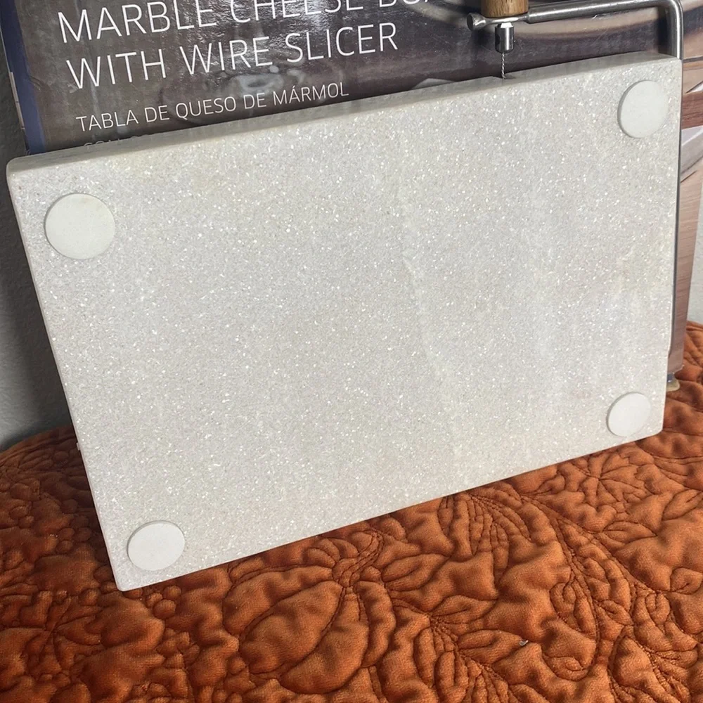 Marble Cheese Board with Wire Slicer NIB